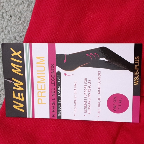 2/$20 Fleece lined leggings, one size plus - Picture 2 of 5